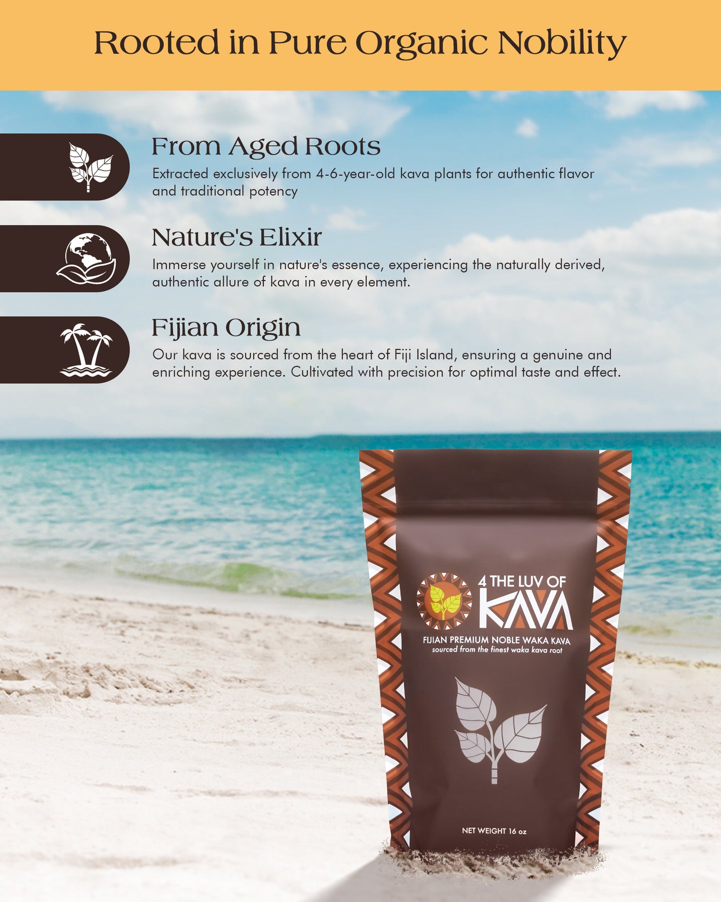 
                  
                    Premium Noble Waka - Kava Powder 16oz
                  
                